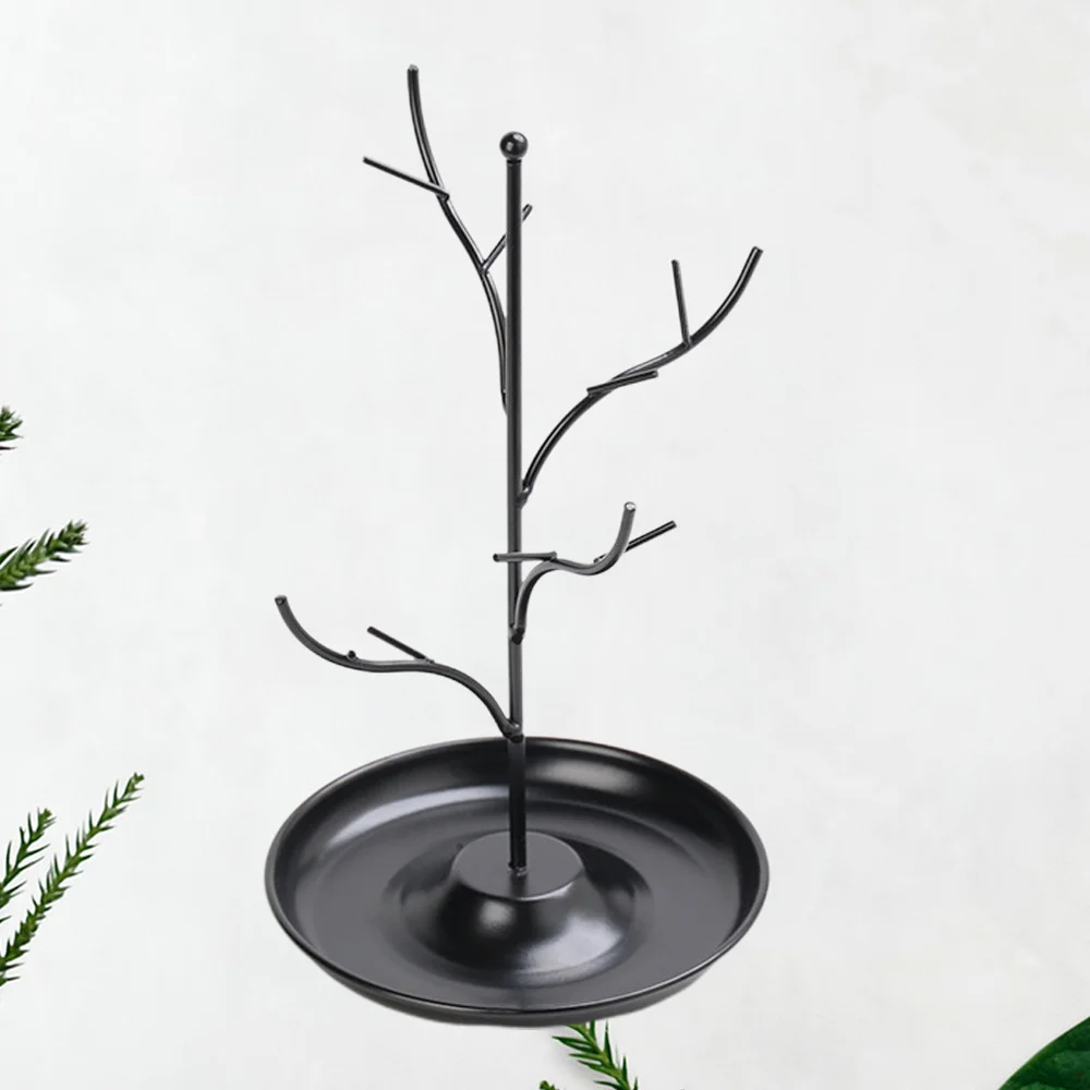 

Golden Tree Branches Design Necklace Display Rack Jewelry Showing Stand Earring Holder Hanger Pendant Iron Showcase Bracelet Org