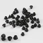 100 X черные резиновые втулки для игл для татуировок, Т-образные пряжки, Подушечка для колец защита от ударов