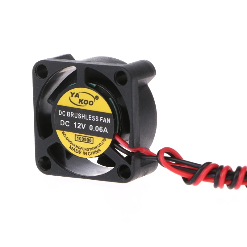 DC 12V 0.06A 2-контактный 25x25x10 мм компьютер Процессор Системы Бесщеточный вентилятор