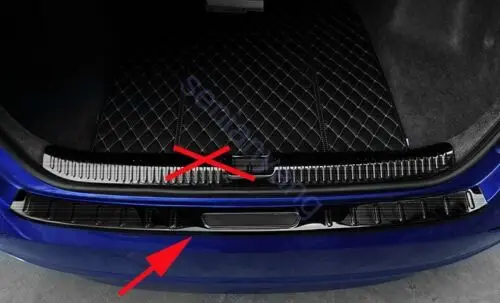 

Black Outer Bumper Protector Rear Cover Trim For 2018-2021 Honda Accord Sedan Decoration Style Sill Plate