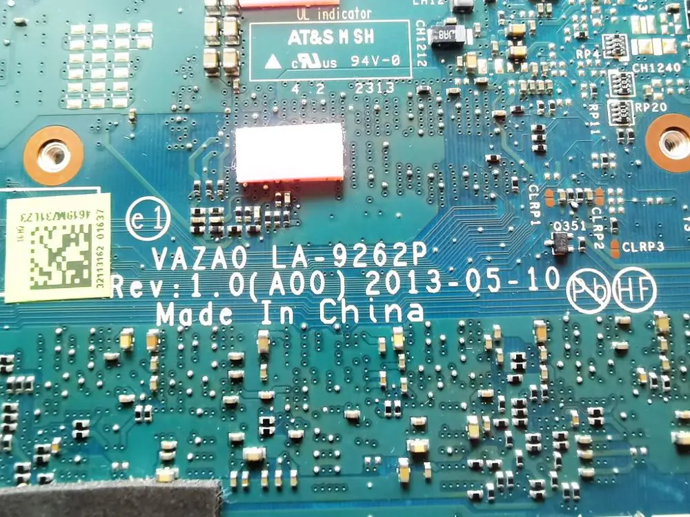 Оригинальная материнская плата для ноутбука DELL XPS 12 9Q33 I7-4500U 8 Гб VAZA0 LA-9262P