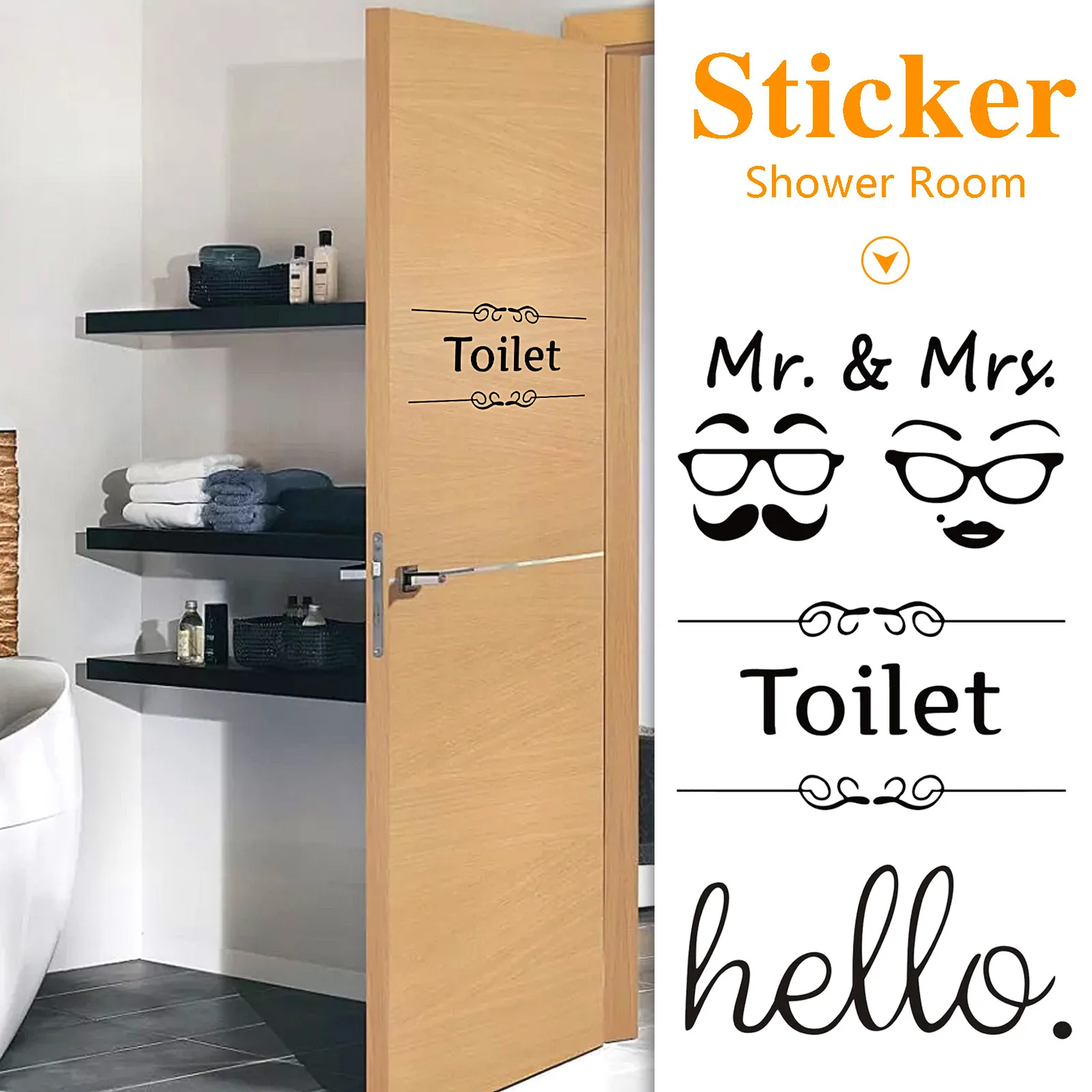 Креативная Настенная Наклейка для туалета дома украшения съемный ванной душевая