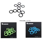 Barrow 10 шт.лот G14 Универсальное кольцо из нитрилового каучука с водяным охлаждением, уплотнительное кольцо из силикагеля, черное блестящее синее зеленое искусственное кольцо