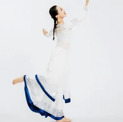 top skirt A Индийский сари костюм этнический стиль куртас женщина Тощий представление танцевальные костюмы топ юбка шарф - Цвет: top skirt A