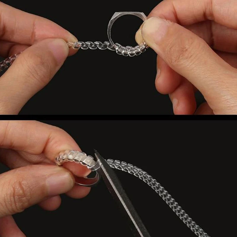 

10PCS/set 10cm Ring Size Tightener Reducer Resizing Tools Jewelry Parts Spiral Adjuster For Any Rings