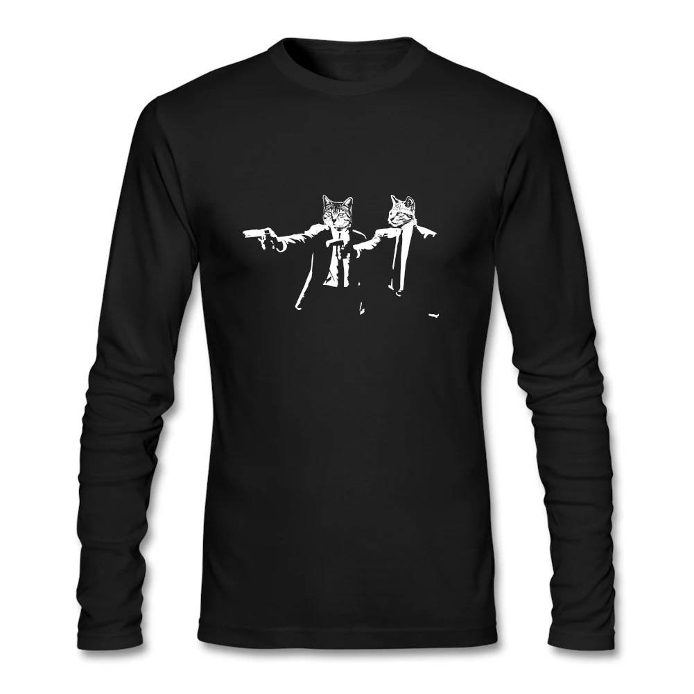 Стандартный размер известная киска футболка Мужская фиолетовая одежда с принтом