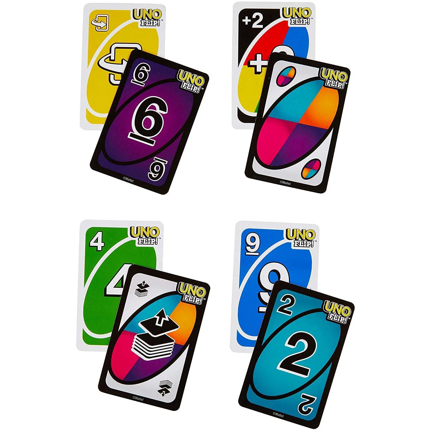 Mattel UNO: флип! Kartenspiel забавная настольная игра многопользовательская карточные