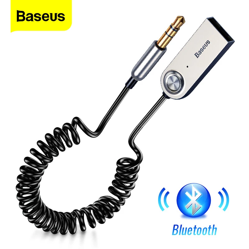 

Baseus BA01 USB Bluetooth Receiver Adapter Dongle Cable For Car 3.5mm Jack Aux Bluetooth 5.0 4.2 Speaker Audio Music Transmitter