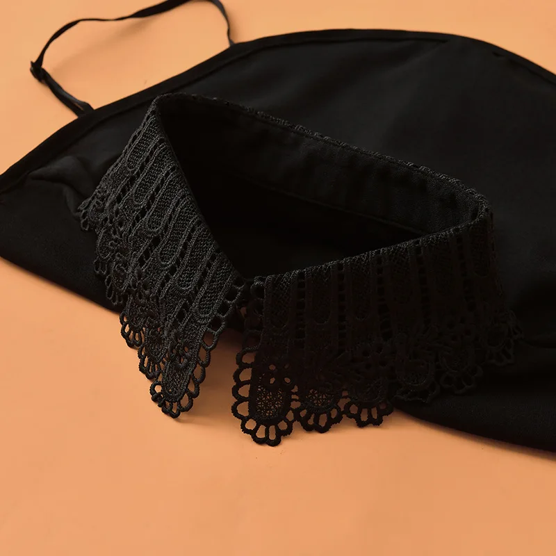 Linbaiway шифоновый цветочный кружевной воротник для взрослых женщин с лацканами и