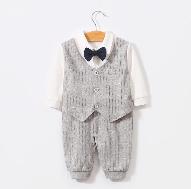 Комбинезон для новорожденных джентльменов мальчиков зимние комбинезоны
