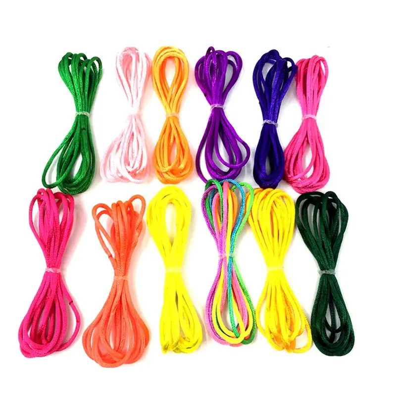 

12pcs Rainbow Toy String Set Finger Rainbow Knit Rope Skill Game And Hobbies Educational Toys Kid Game For Children Team
