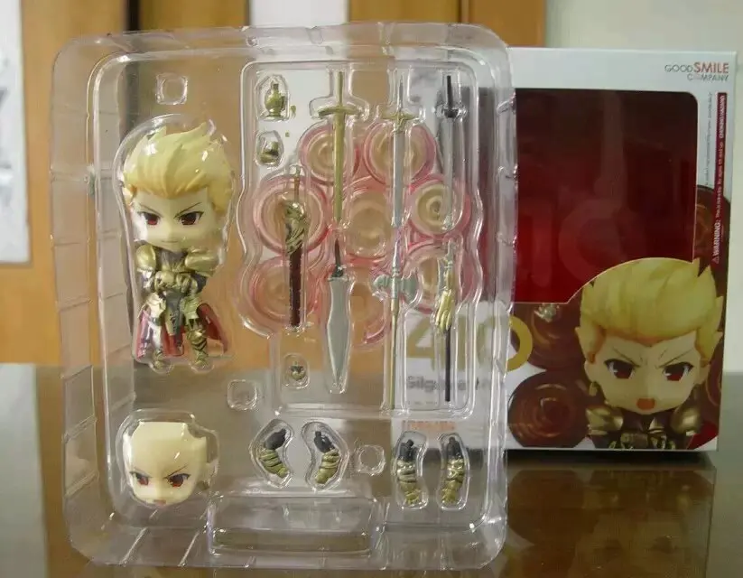 Huong Аниме Фигурка 10 см Fate Stay Night Gilgamesh Q версия #410 ПВХ фигурка Коллекционная модель