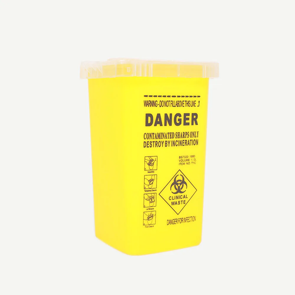 1L татуировки контейнер для запасов медицинские иглы мусорный контейнер/из