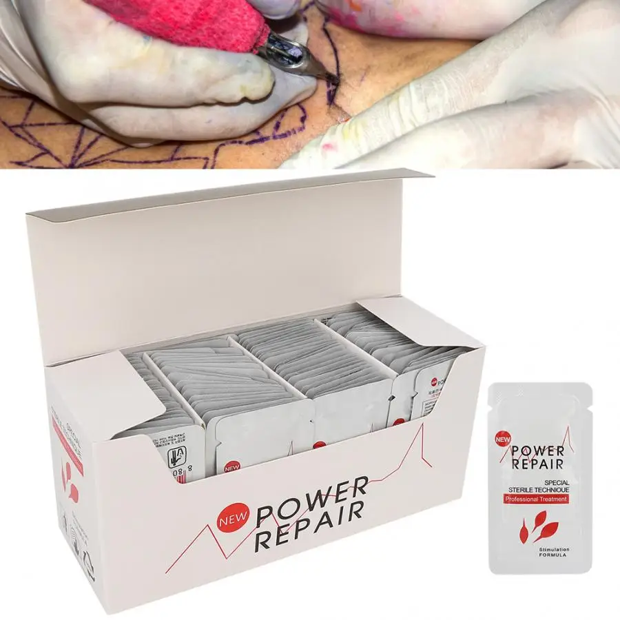 100 шт. возобновляемые источники татуировки Восстанавливающий крем с мануального