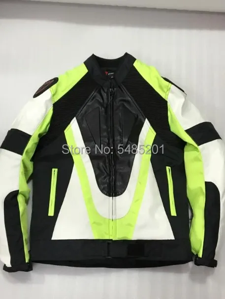 Green White Red Motorcycle Waterproof Oxford Cloth 600D PU Racing Jacket with Hump DA010 | Автомобили и мотоциклы