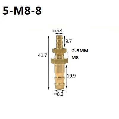 2 шт. 6 мм 8 мм 10 мм 12 мм 14 мм 16 мм прямой соединитель M10 M14 резьба Шестигранная гайка адаптер аквариумный воздушный насос аквариумный шланг фитинги