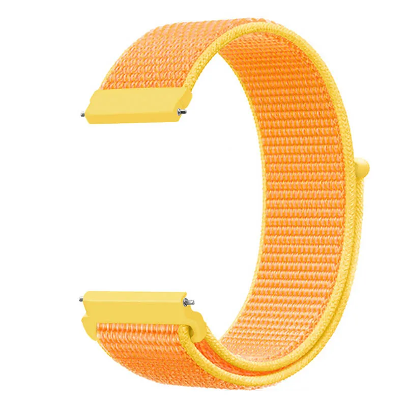 Canary Yellow 20 мм 22 мм часы нейлоновый ремешок для Huami Amazfit BipSport петля ремешок для Huami Amazfit GtR 47 мм 42 мм ремешок/Stratos/Pace - Цвет ремешка: Canary Yellow