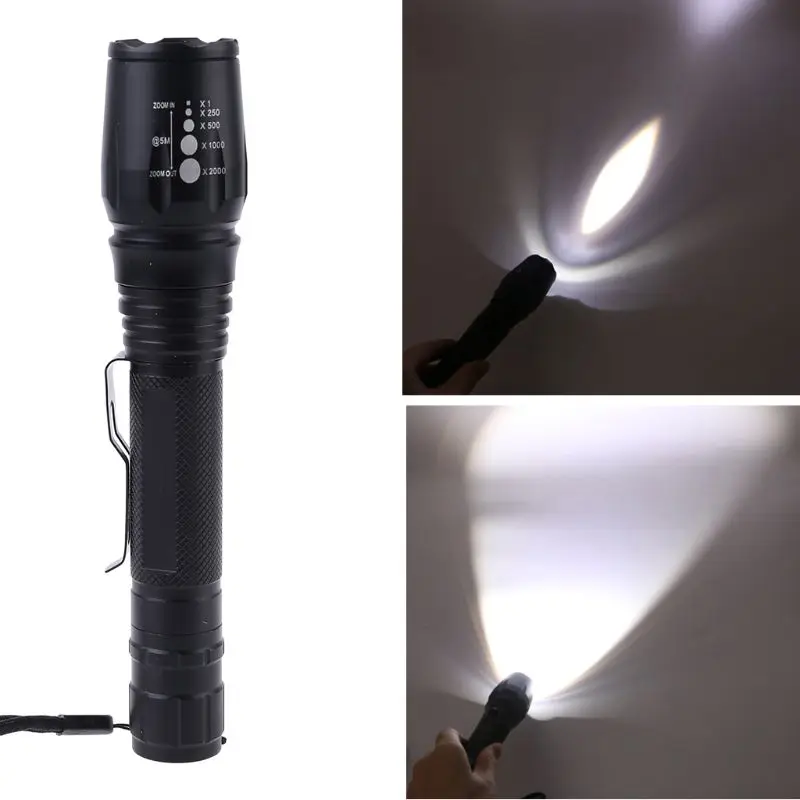 10000 люмен 5 режимов XML T6 LED 18650 мощный Фонарь Полицейский Фонарик Лампа|flashlight lamp|police