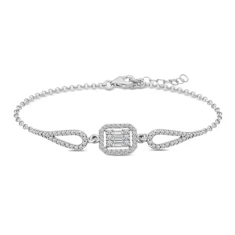 

Silverlina with Silver Cubic Zirconia Bracelet