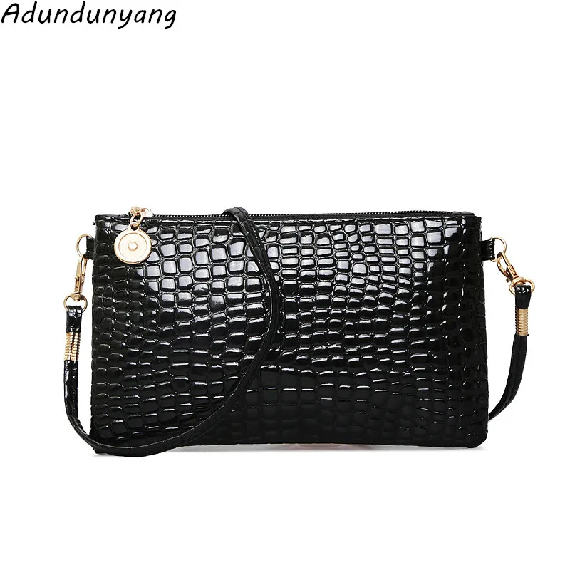 Новая женская сумка с крокодиловым узором кошелек для монет через плечо