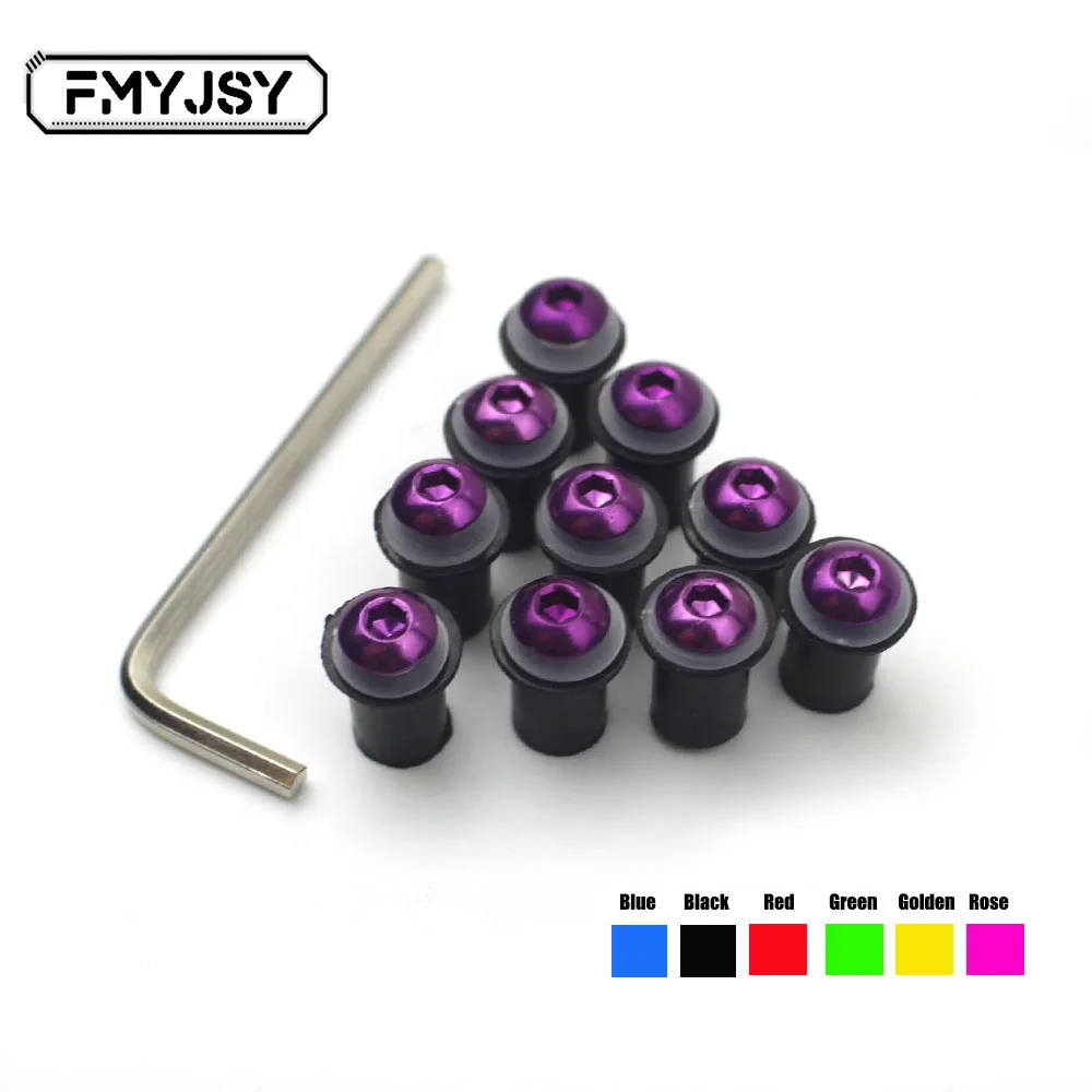 10 шт. 5 мм универсальный для мотоцикла Triumph Daytona675 Tiger 1050 Комплект болтов и винтов