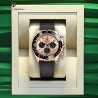 pagani design 2022 new mens quartz watches japan vk63 automatic date luxury gold wristwatch men waterproof chronograph business