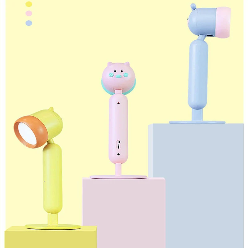 

Cute Desk Lamp USB Charging Touch Desktop Night Light LED Children's Read Lights Office Work Table Light Bedroom Bedside Lamp