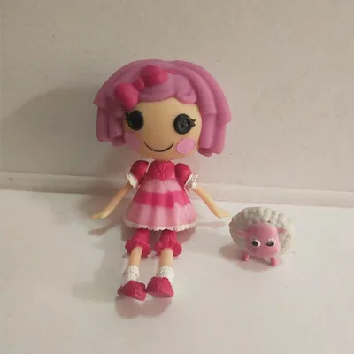 Куклы Lalaloopsy с аксессуарами, Мини-куклы для девичьего игрушечного домика каждый уникальный - Цвет: Фиолетовый