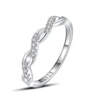 s925 sterling silver wave ring female fresh open ring simple fashion jewelry party wedding anniversary gifts wholelsale