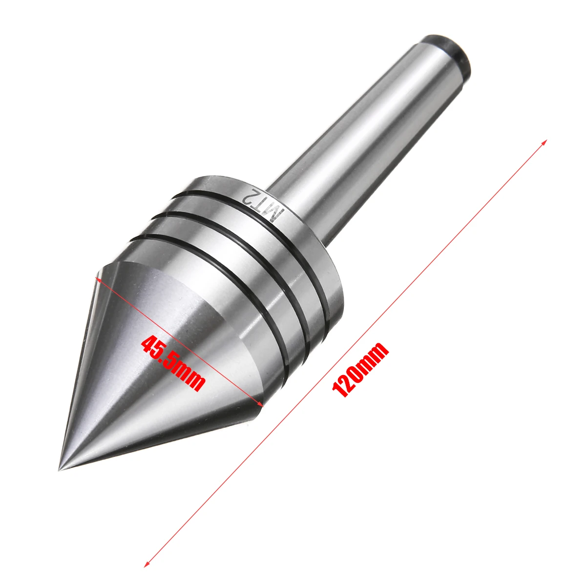 High Hardness MT2 Live Center Morse Taper Triple Bearing Lathe Centering Tool For CNC Cutter Woodworking Lathe Turning Tool