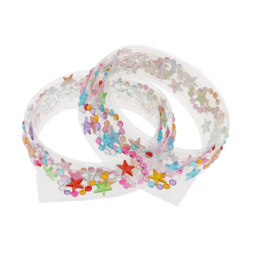 2 рулона Блестящий горный хрусталь Кристальный стикер клейкая лента наклейка