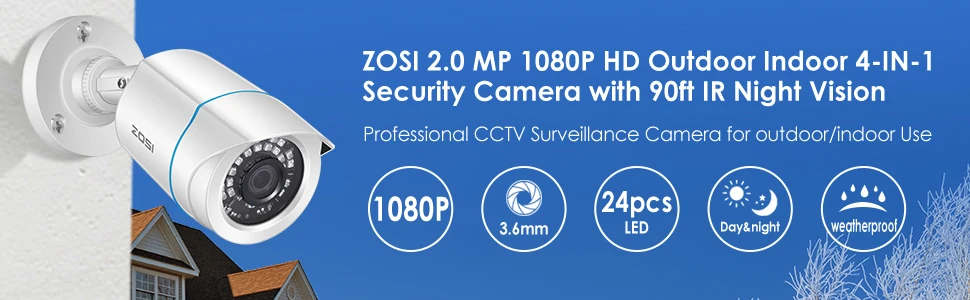 ZOSI 720P 8-канальный сетевой видеорегистратор 4-в-1 CVBS AHD CVI TVI CCTV Системы DVR 1MP массивная пуля, открытая видео ночного видения Системы видеонаблюдения DVR комплект HDD