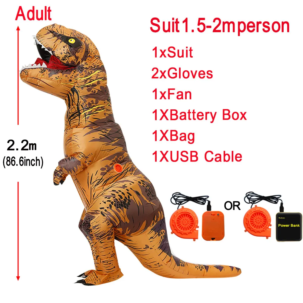 

Inflatable Dinosaur Costumes T-rex Cosplay Anime Blowup Halloween Costume for Women Men Child Adult Kids mascot