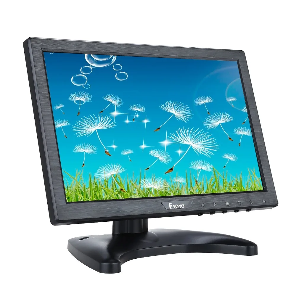 Eyoyo C711 10 дюймов монитор HDMI ips lcd монитор 1280x800 разрешение Поддержка HDMI VGA BNC AV вход для ПК ТВ система видеонаблюдения экран безопасности