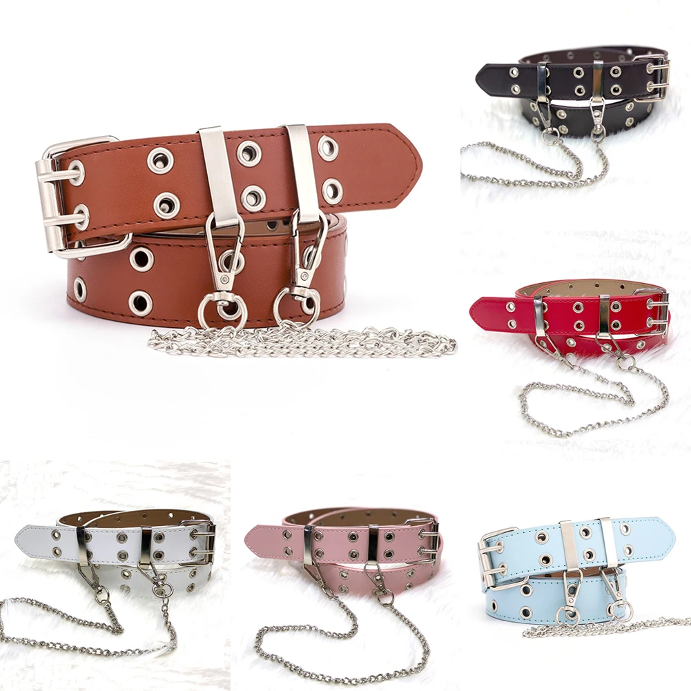 

Neutral Hip-Hop Punk Belt Casual Jeans Fashion Chain Decorative Belts Corns Belt Casual Decoration Belt Clothing Accessories
