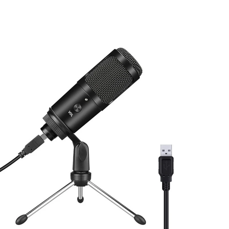 

Professional Condenser Microphone USB Port PC Microphone Vocals Recording Studio Microphone for YouTube Video Chatting Game Live