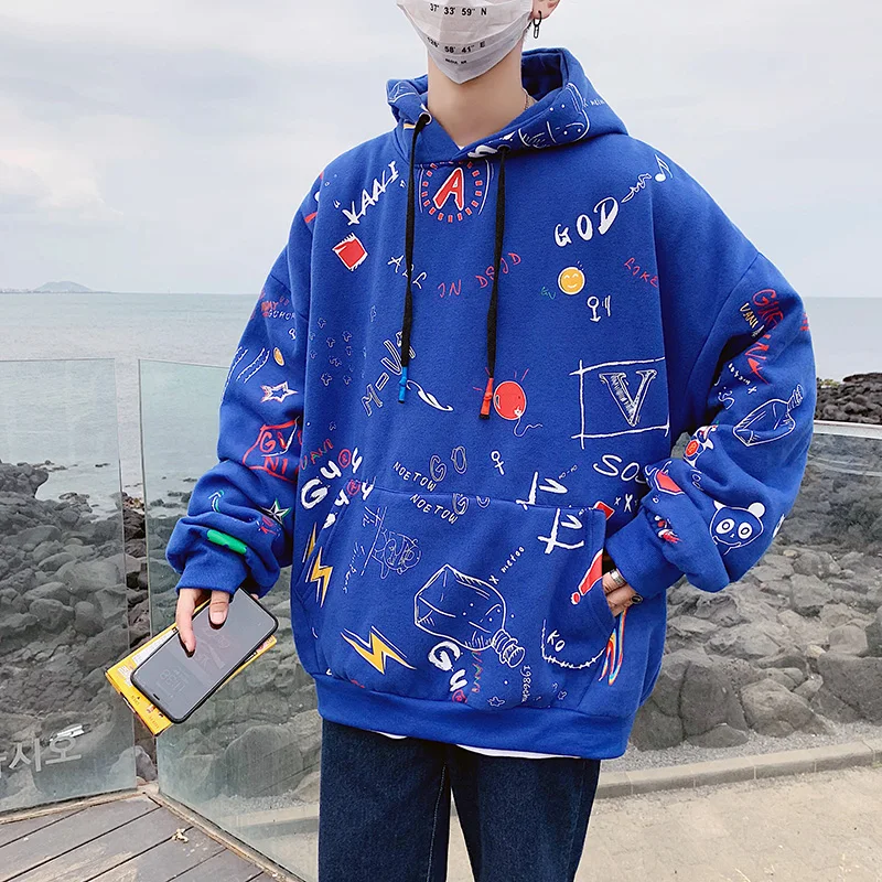 

SingleRoad Mens Hoodies Men 2020 Winter Printed Oversized Hip Hop Harajuku Japanese Streetwear Sweatshir Yellow Hoodie For Men