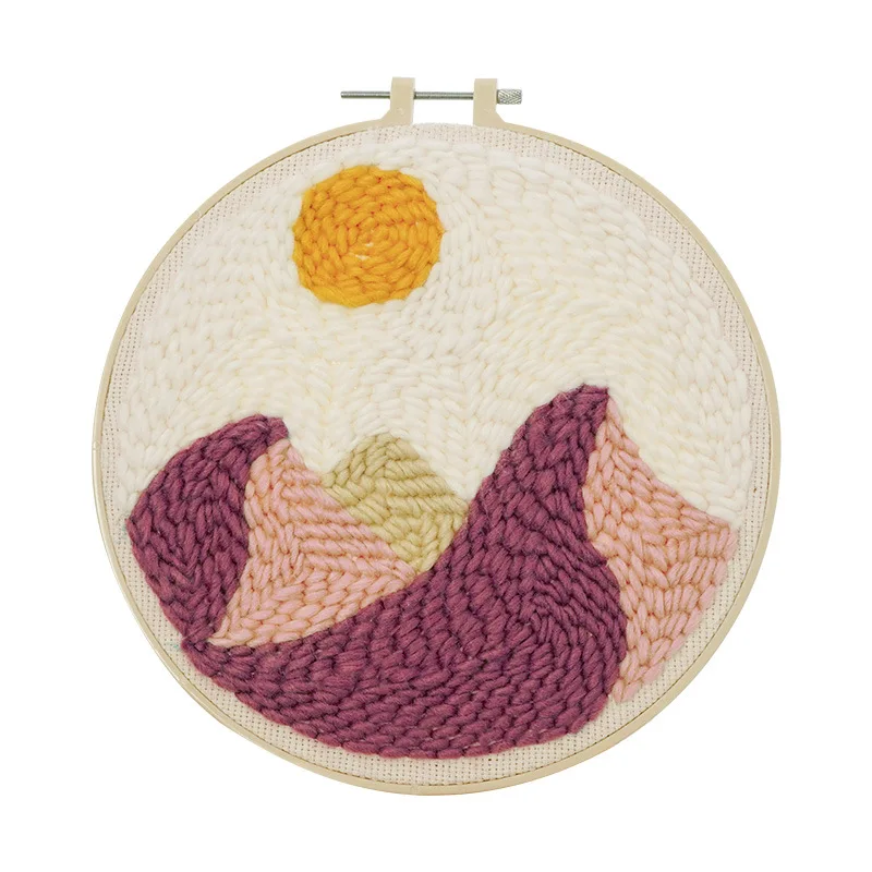 

Russian poke embroidered show wool handmade embroidery material package to relieve boredom girls DIY production wholesale