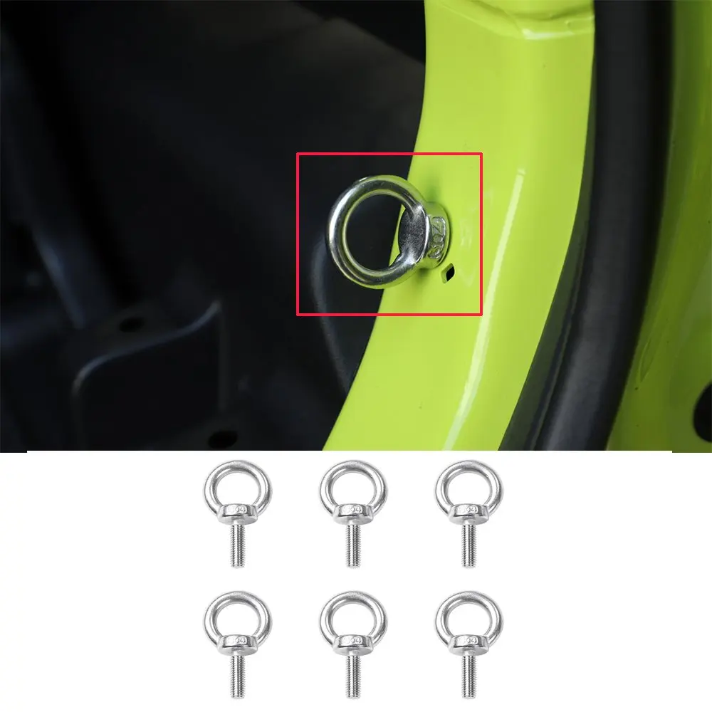 

6 шт., декоративный чехол из нержавеющей стали для Suzuki Jimny 2019 +