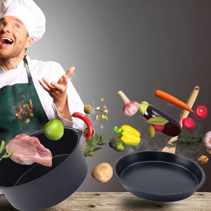 Комплект из 6 шт. 7-дюймовый аэрофритюрница для приготовления блюд без Аксессуары