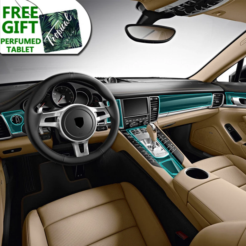 

Car Interior Central Console Gear Dashboard Panel Transparent TPU Protective Film For Porsche Panamera 970 2010-2016 Accessories