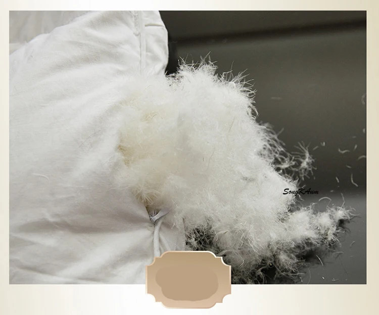 

SongKAum 100 % White Goose/Duck Down Quilt High quality Five-star Hotel Twist Flower Duvets Comforters 100% Cotton Cover