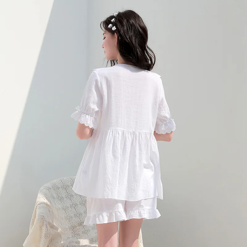

2020 New Design Pajamas women's summer cotton sexy women's suit casual home clothes pajamas free shipping