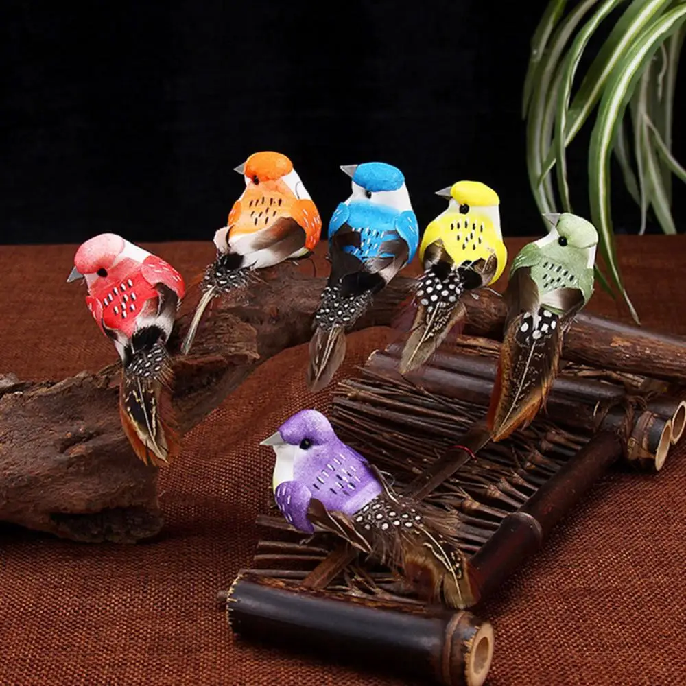 

40% Hot Sales!!! 6Pcs Lifelike Artificial Foam Animal Bird Clip Claws Garden Tree Park Ornament