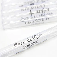 100 pcsset personalized wedding bubble labelsbubble wand label clearparty favor stickers not include tubeadhesive gift tag