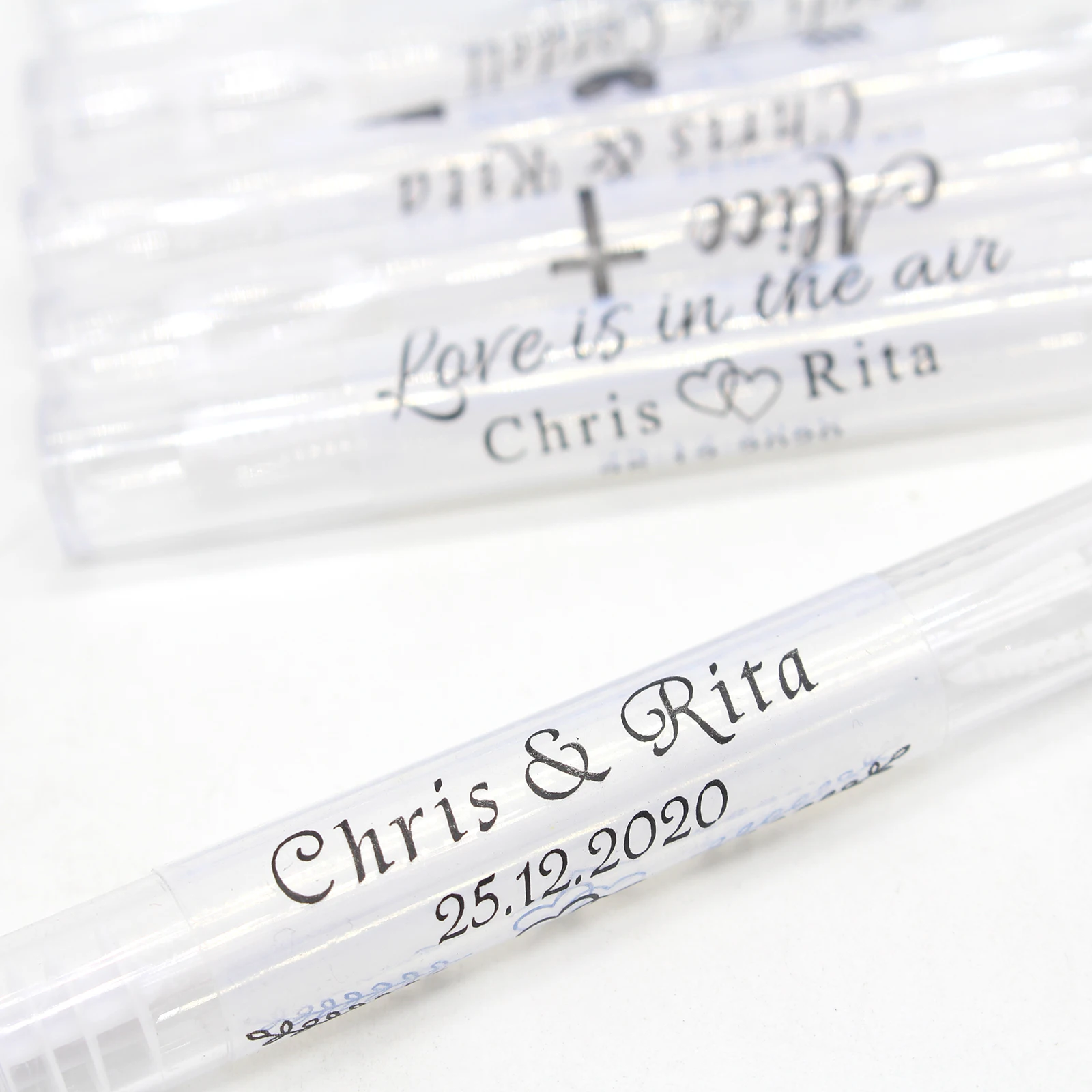 50 шт. персонализированные свадебные этикетки с пузырьками прозрачная этикетка