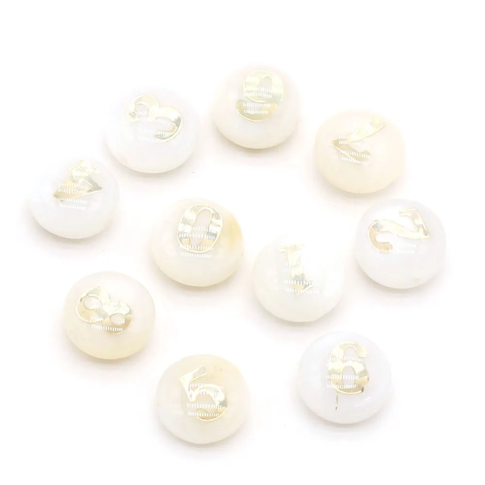 

Natural Shell Freshwater Round Shape Digital Boutique Beads Making DIY Charm Necklace Bracelet Jewelry Gift Women Men Gift