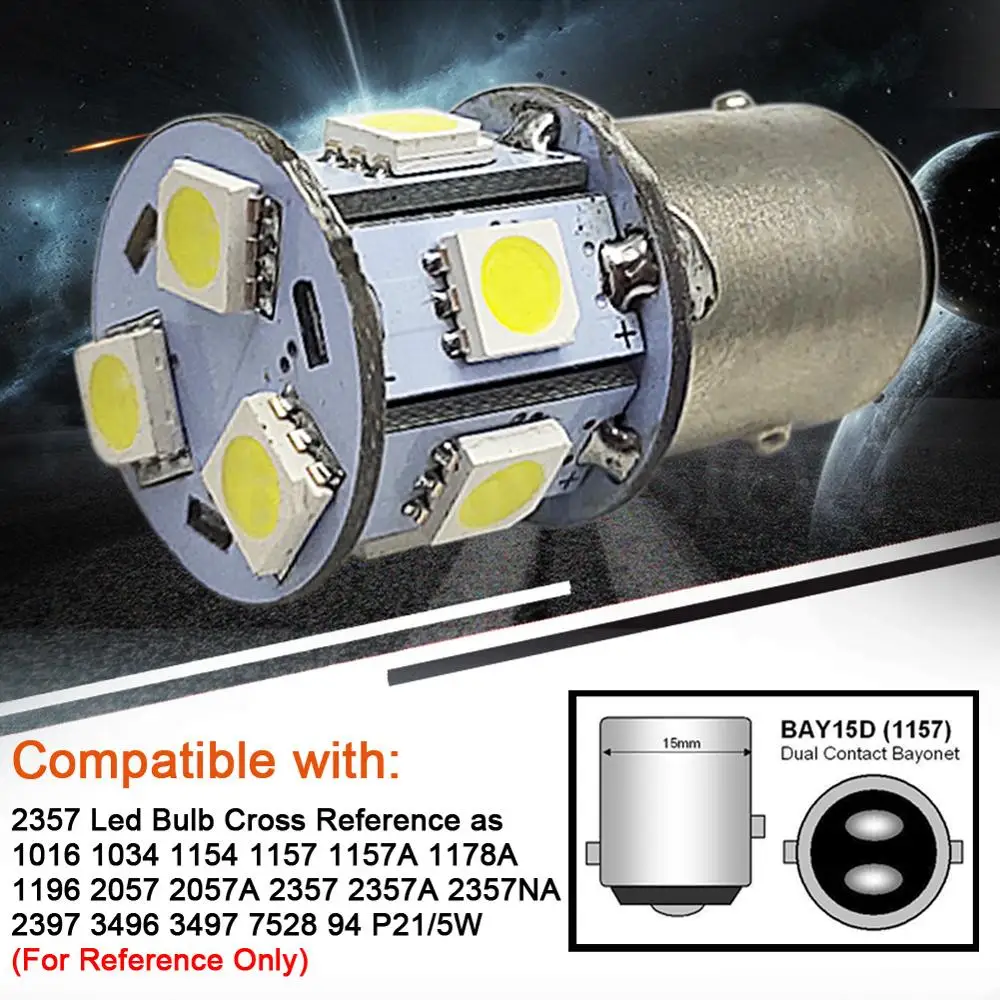 4/10 шт 6V 5050 9 SMD белый двухлучевой 1157 BAY15D P21/5 Вт авто тормоз задний DRL светодиодный