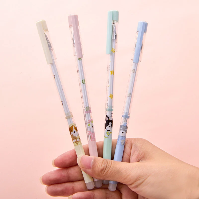 Кавайная мультяшная Волшебная гелевая ручка милая собачья стираемая для детей