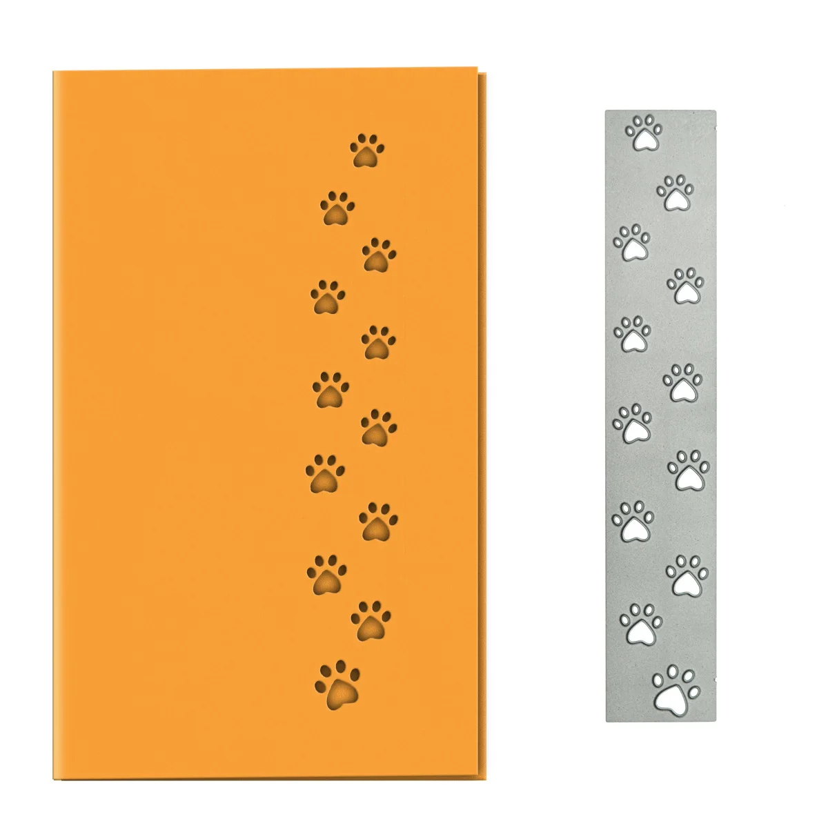

Cat Dog Footprint Pattern Metal Cutting Dies Scrapbooking Card Edge Paper Cutter Mold DIY Invitation Card Scrapbook Material